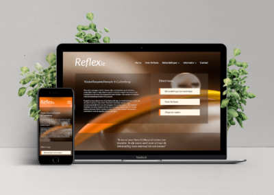 Logo en website voor Praktijk Reflexie