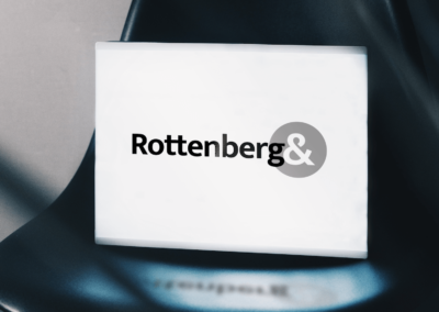 Logo-ontwerp voor Amsterdamse talkshow Rottenberg&